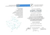 Dr. Mentor Arapi_Diploma_UNI Prishtina_RKS
